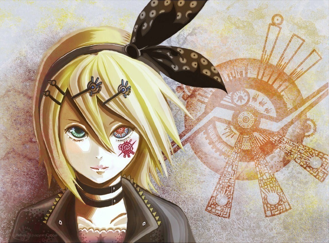 anime character with mechanical eyes