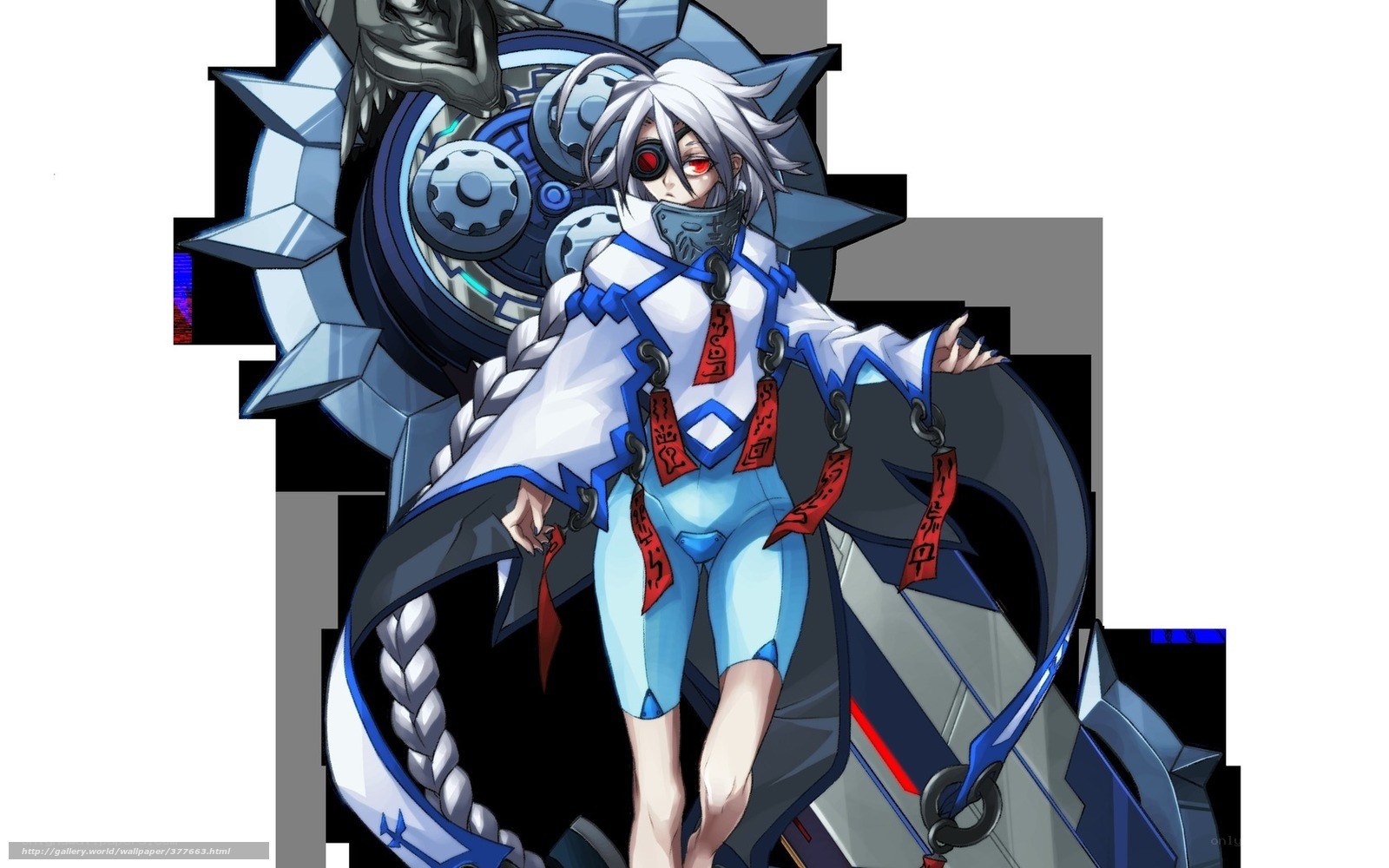 anime character with mechanical gear