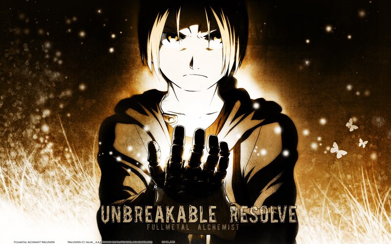 Anime Character with Mechanical Hand — Black