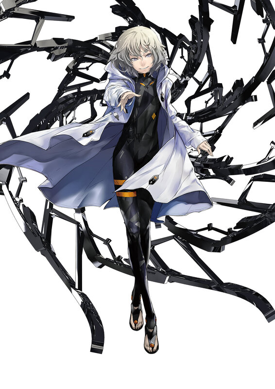 Anime Character with Mechanical Limbs — Black