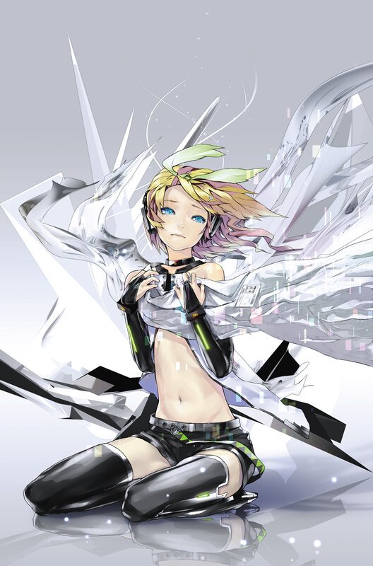 anime character with mechanical wings