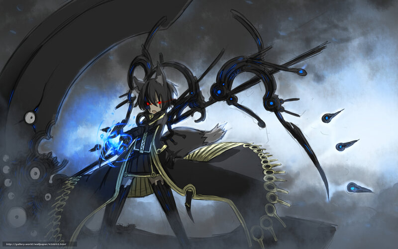 anime character with mechanical wings