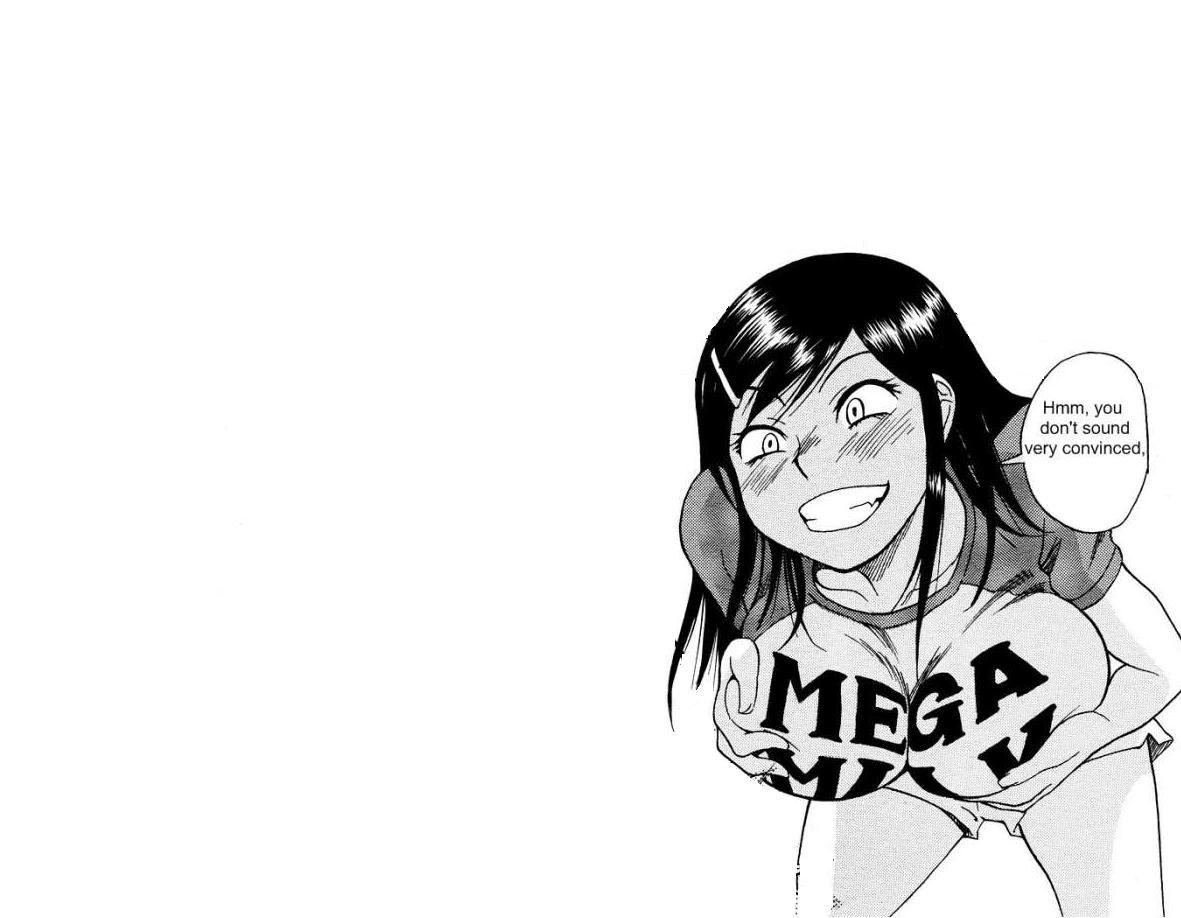 anime character with 'MEGA' shirt