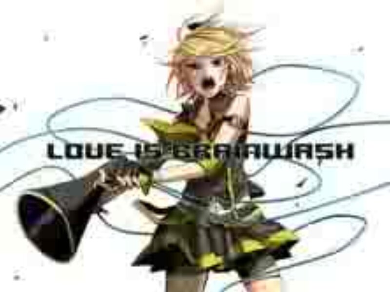 Anime Character with Megaphone — Green