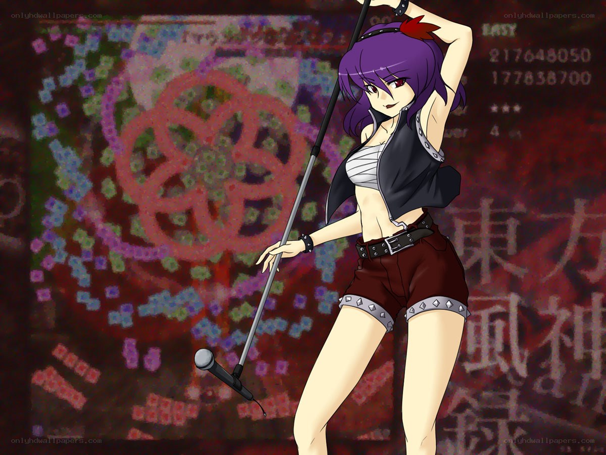 anime character with microphone