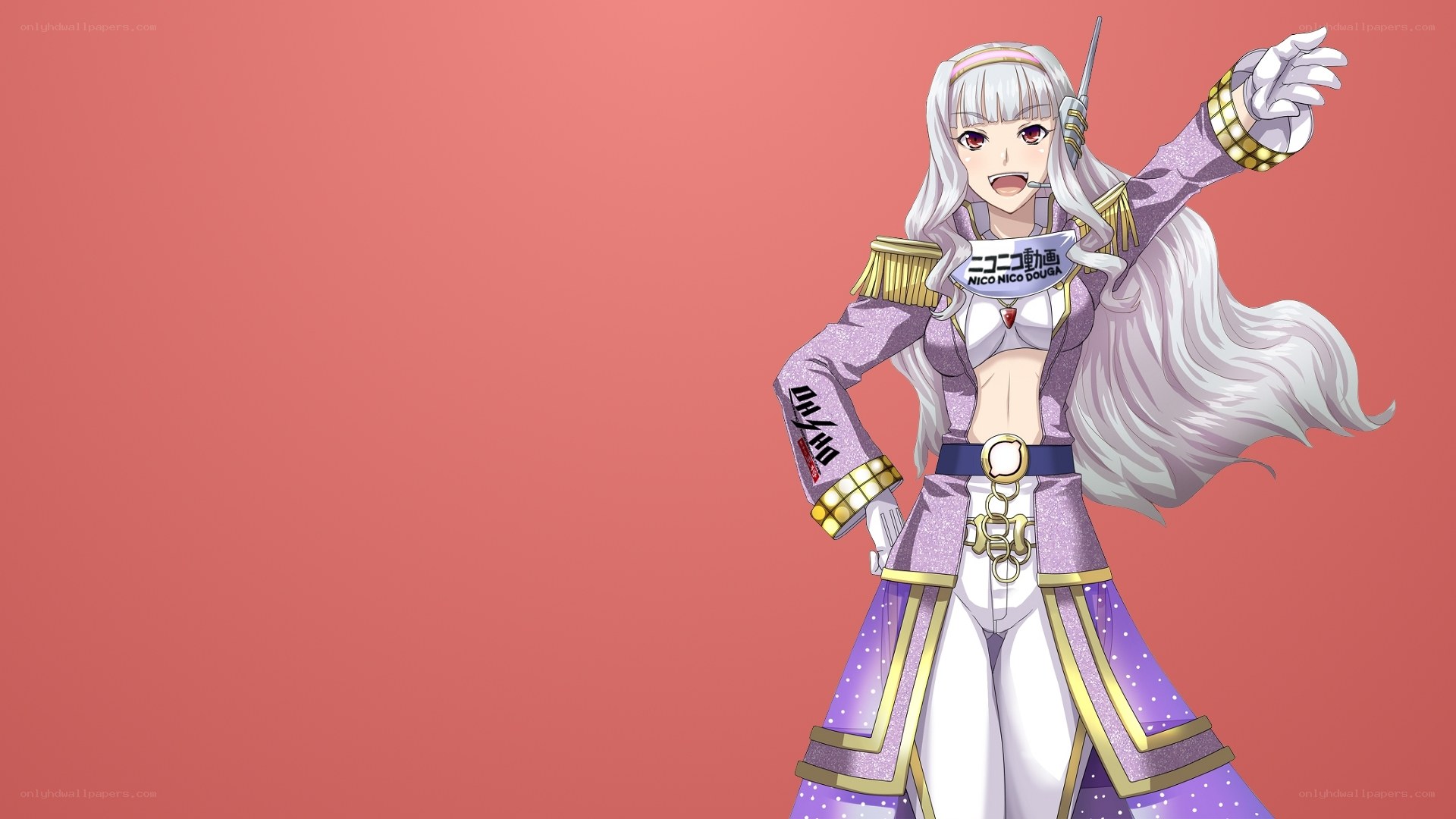 anime character with microphone