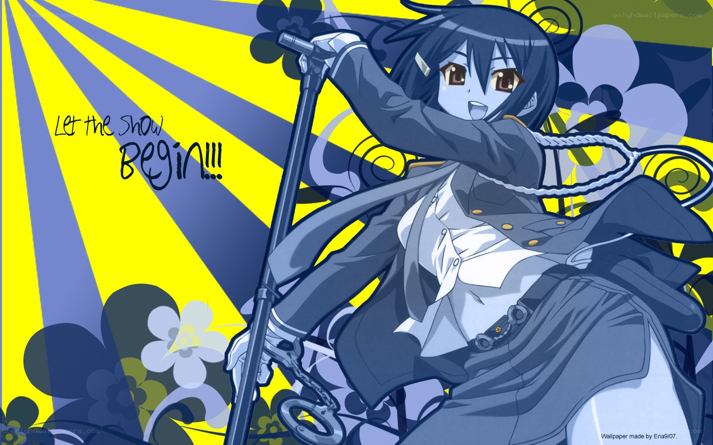 anime character with microphone