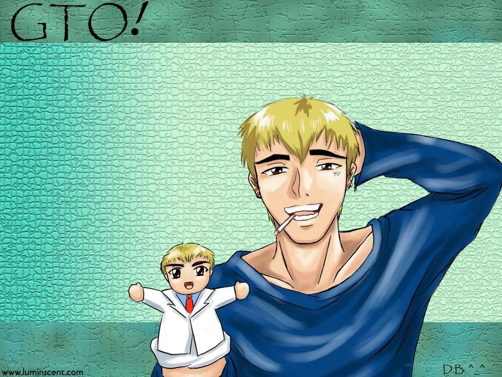 Anime character with miniature version