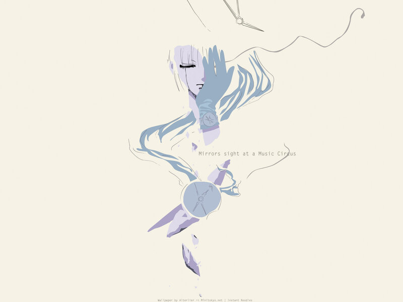 anime character with mirror shards
