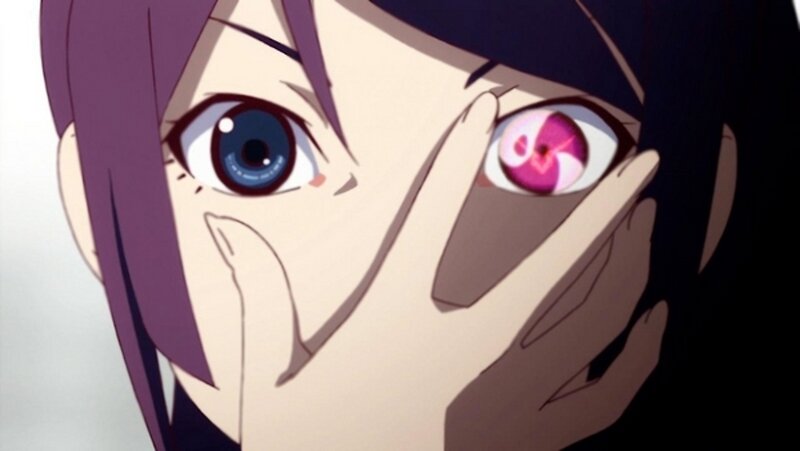 anime character with mismatched eyes