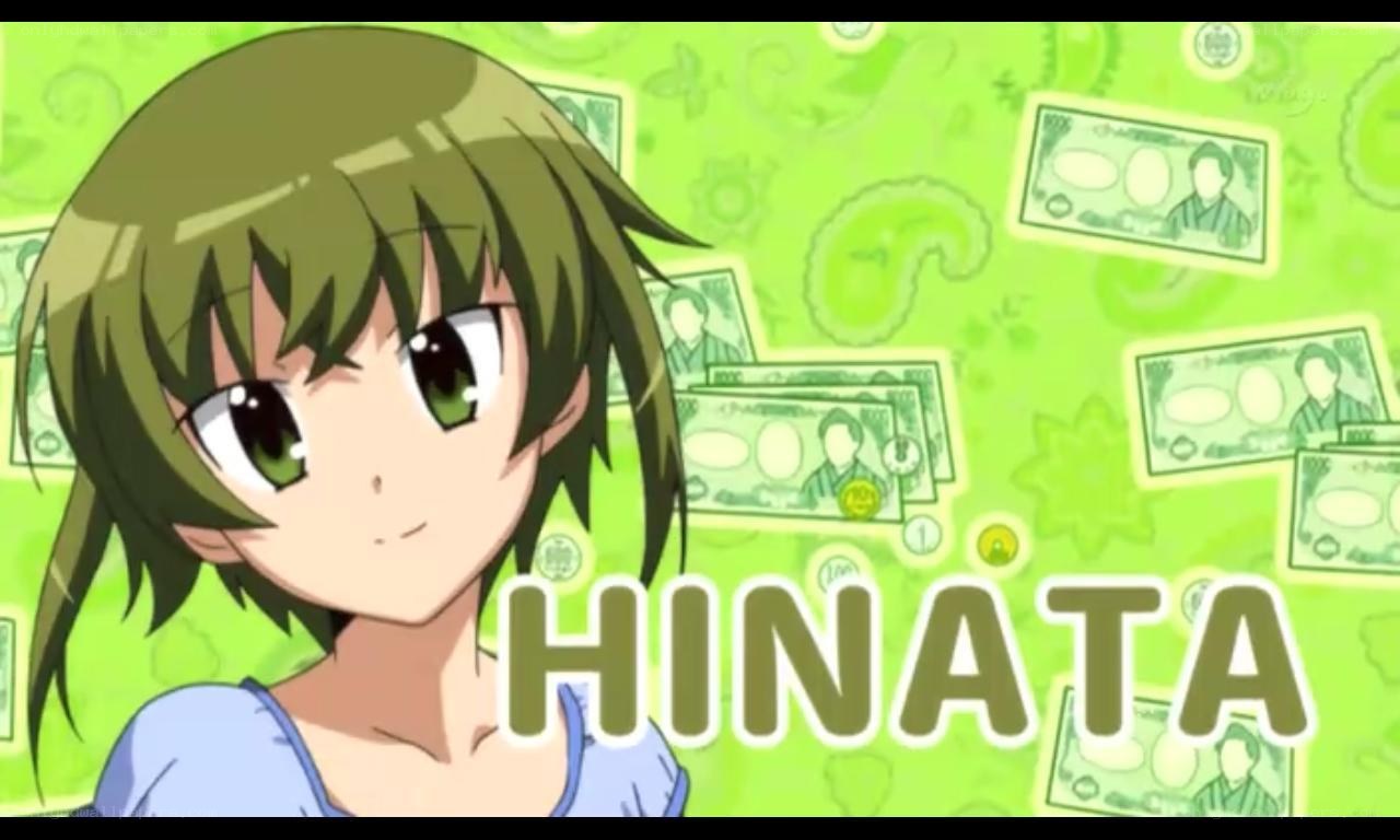 Anime character with money background