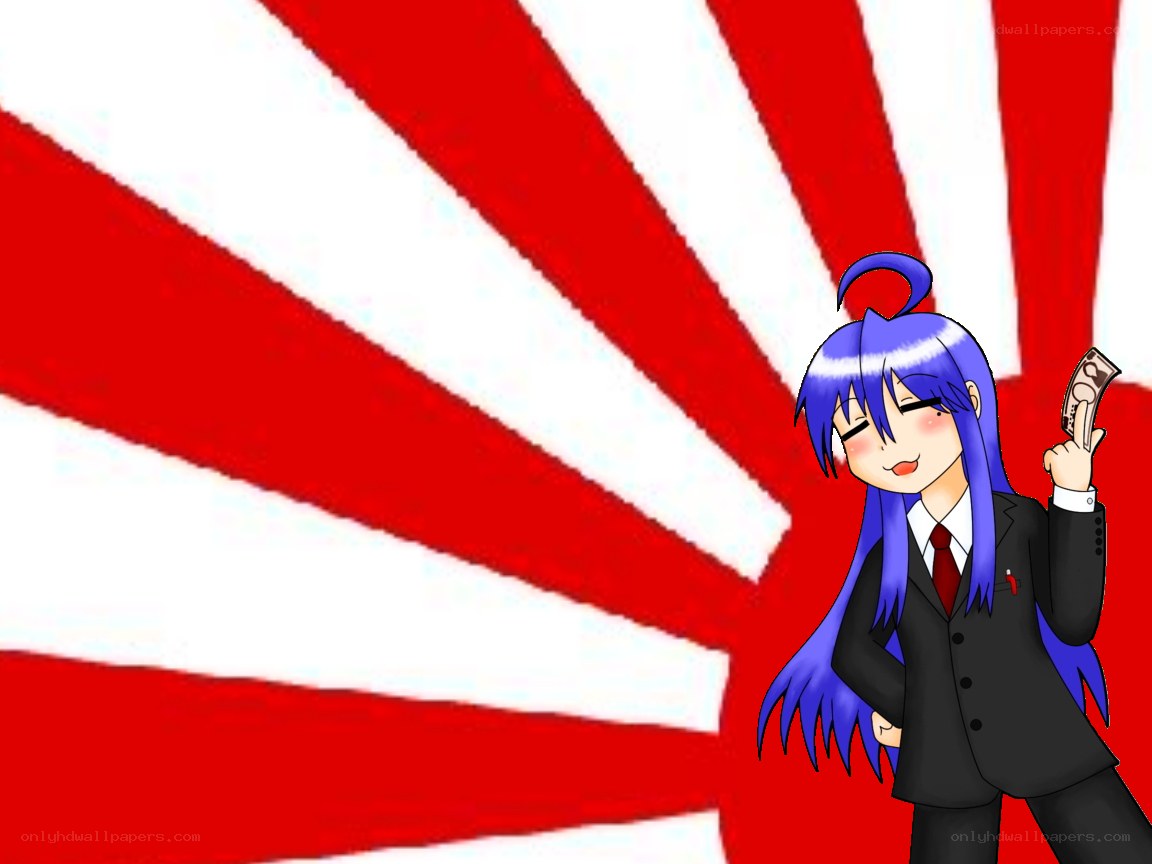 anime character with money