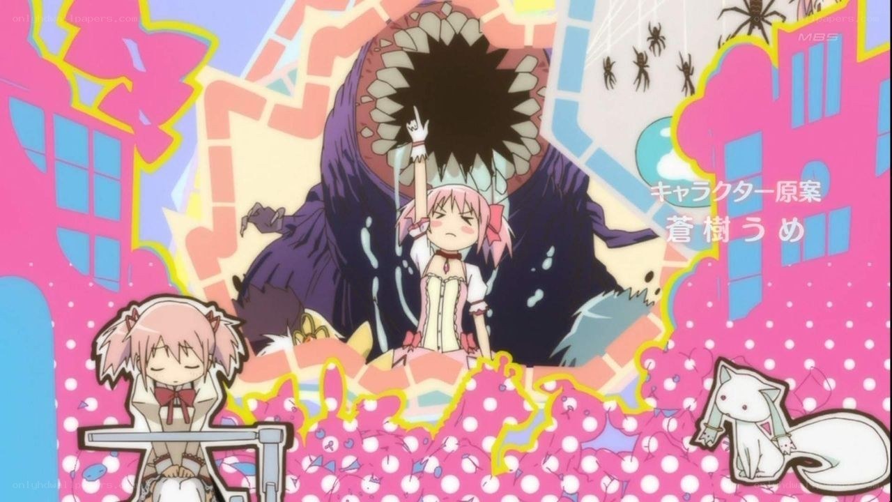 Anime character with monster