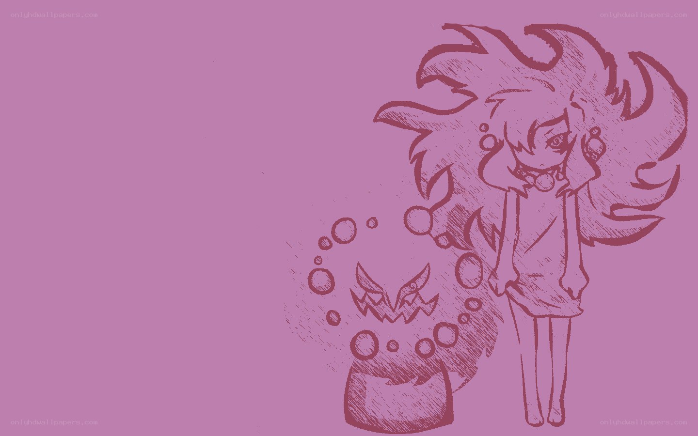anime character with monster