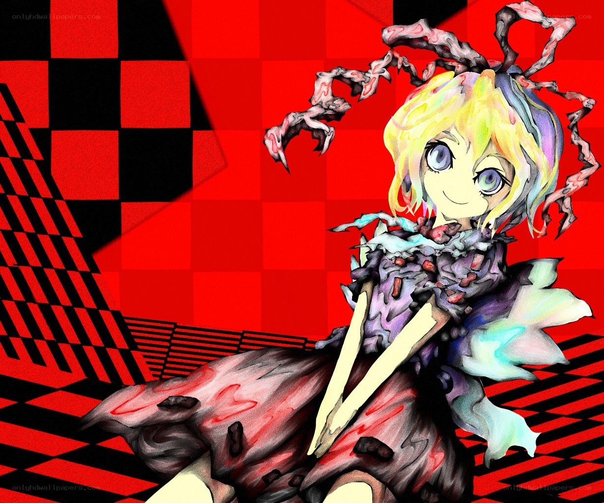Anime character with monstrous form