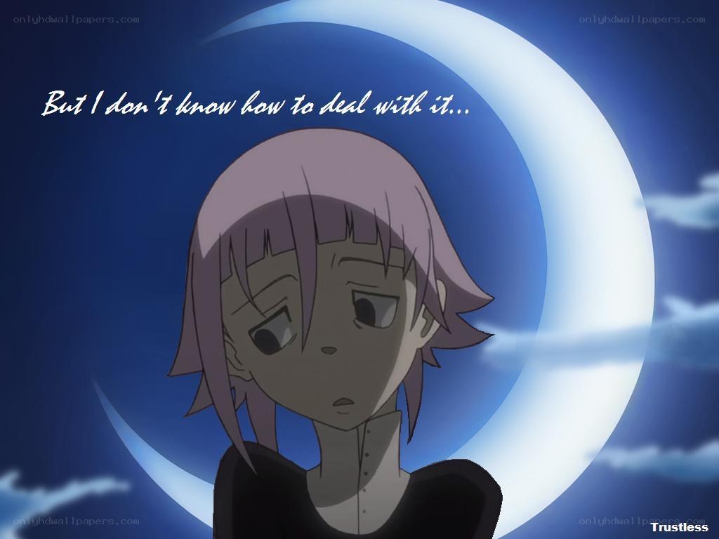 anime character with moon background