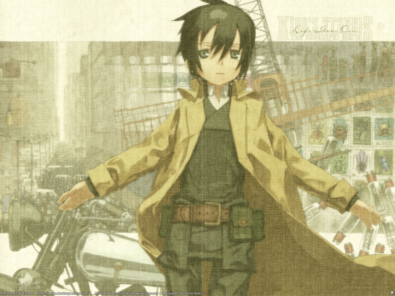 anime character with motorcycle