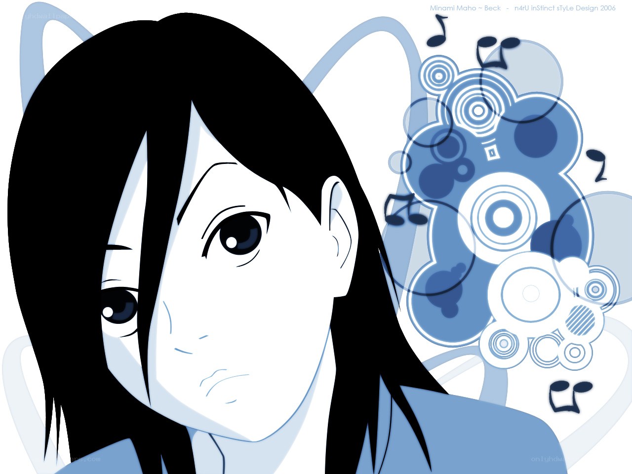 anime character with music notes