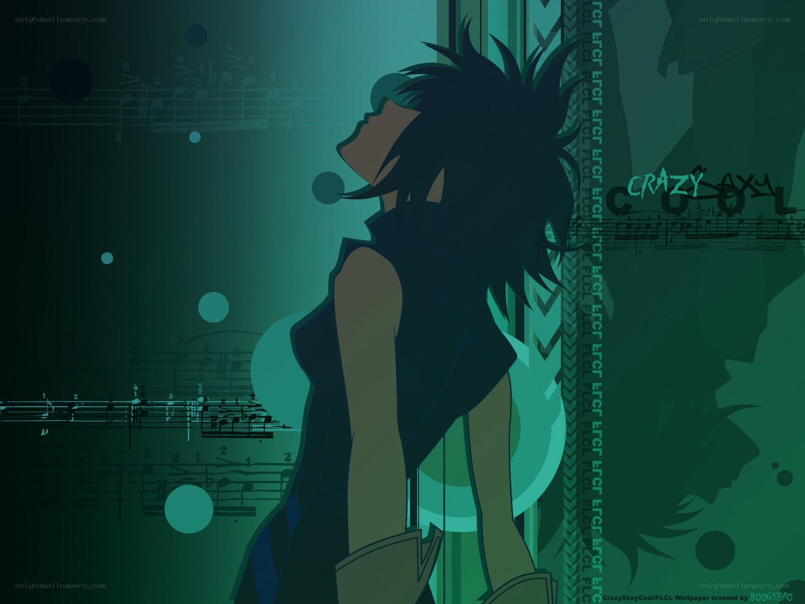 anime character with music notes