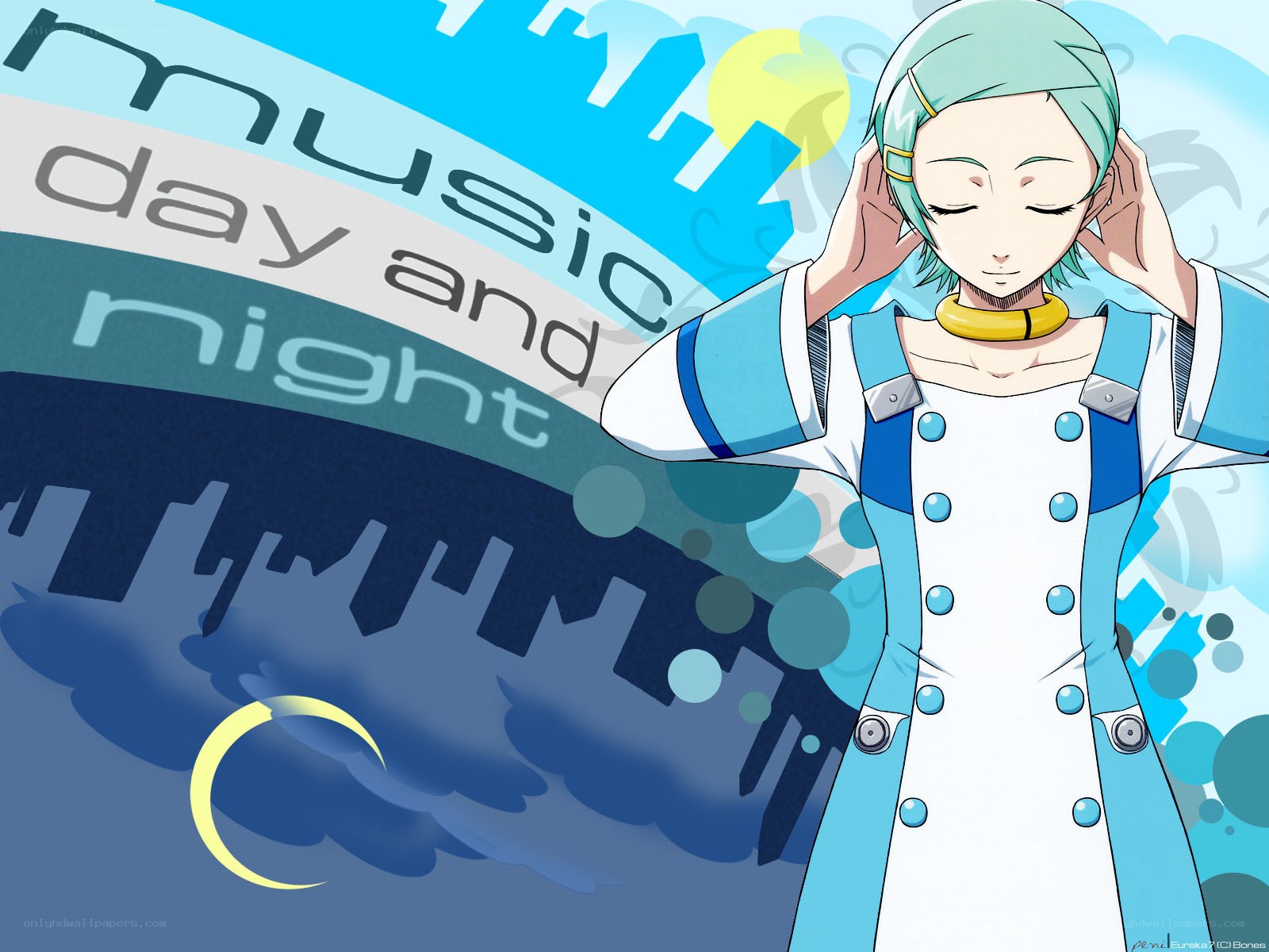 anime character with music theme