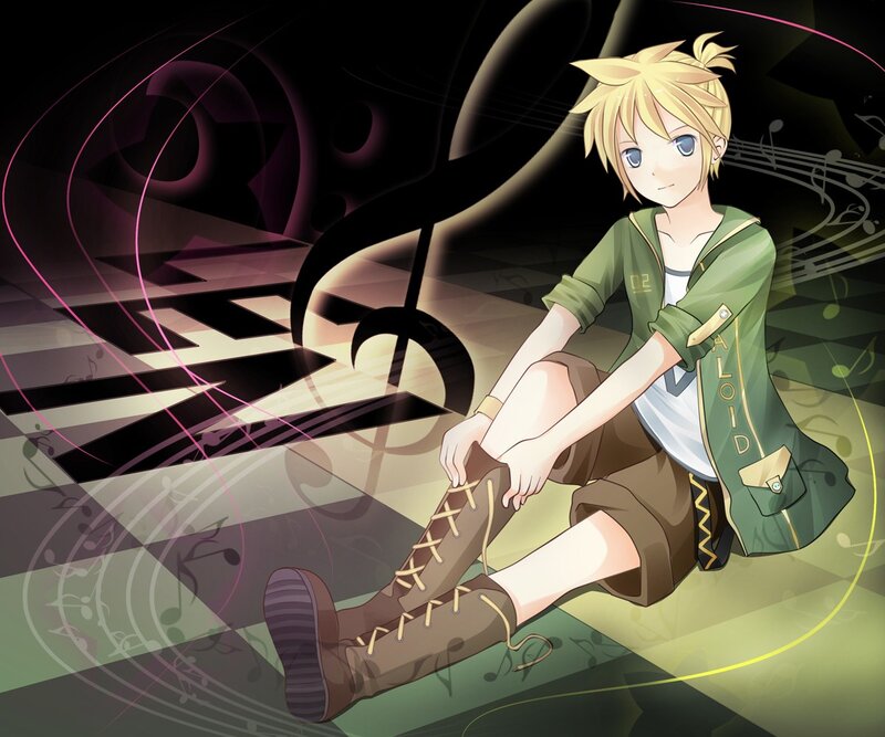 Anime character with musical theme