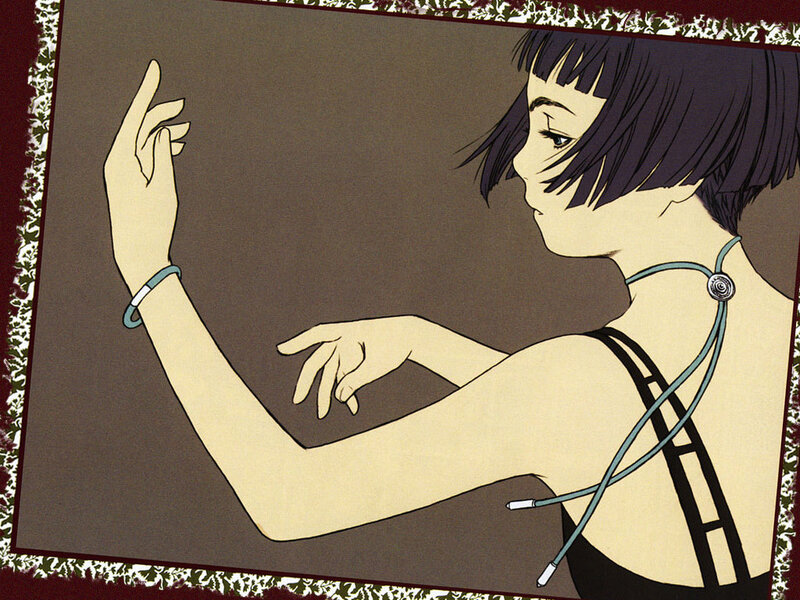 anime character with necklace