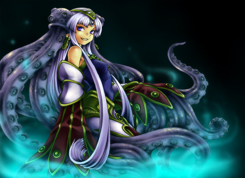 Anime Character with Octopus