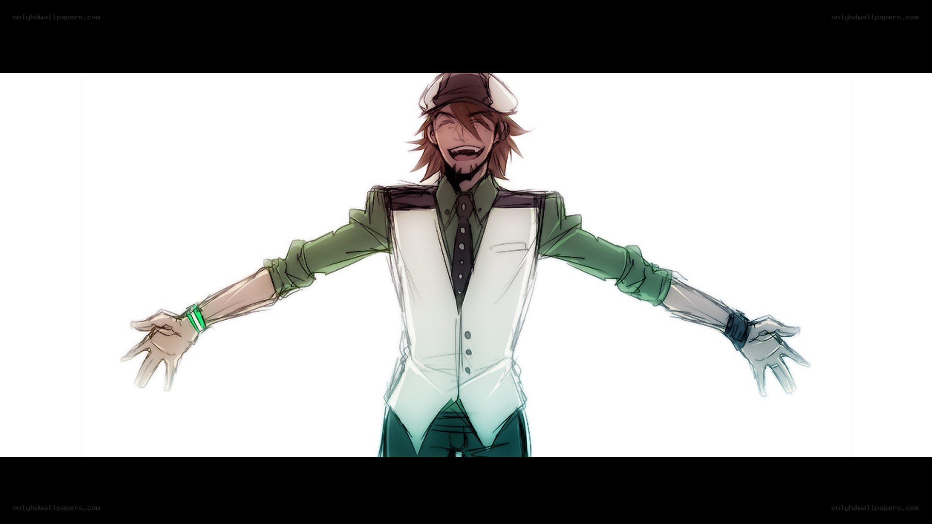 anime character with open arms