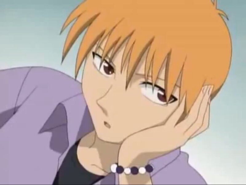 anime character with orange hair