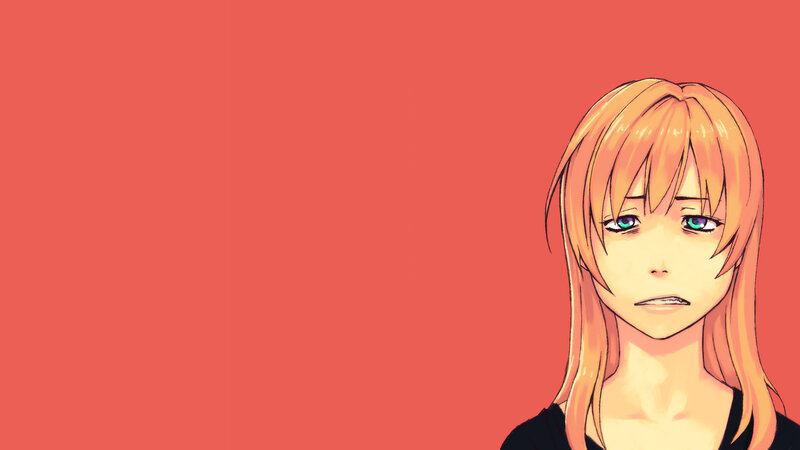 anime character with orange hair