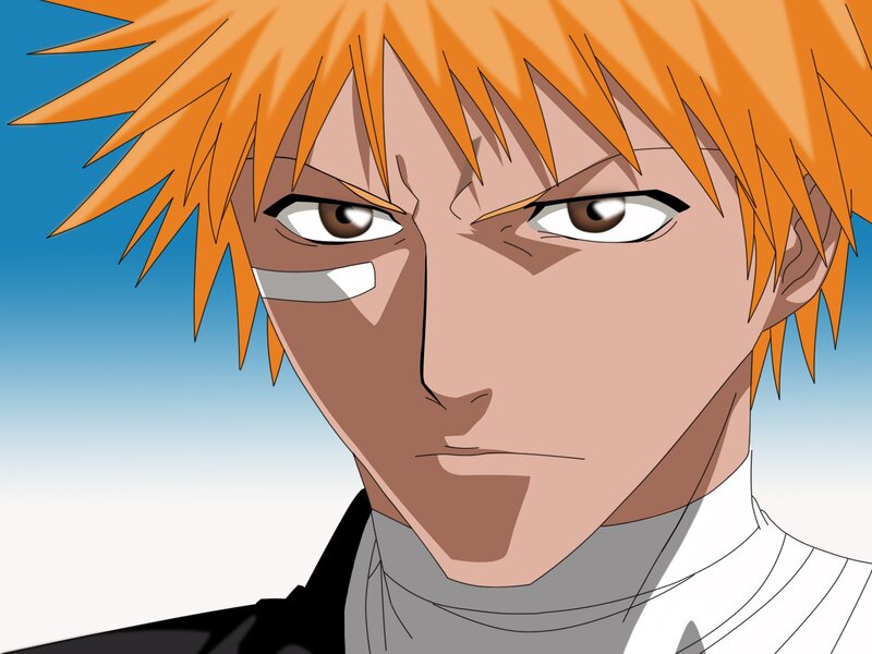 anime character with orange hair