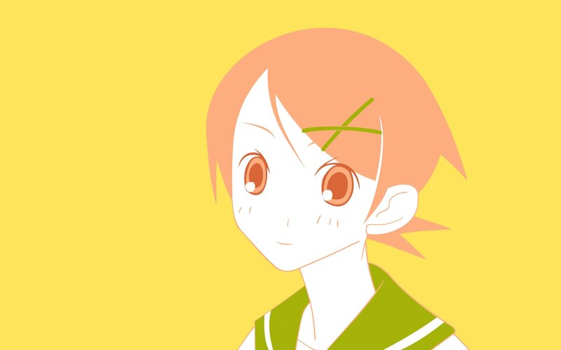 anime character with orange hair