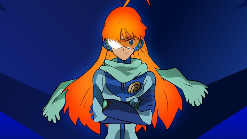 anime character with orange hair