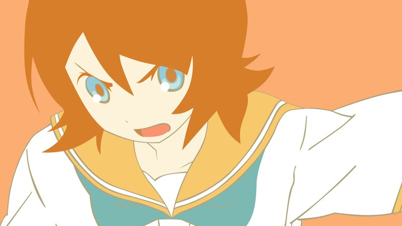 anime character with orange hair