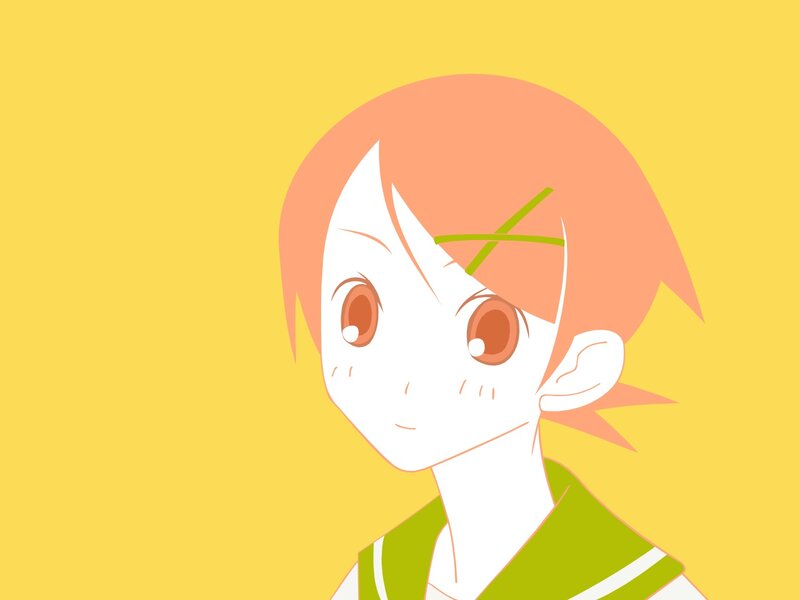 anime character with orange hair