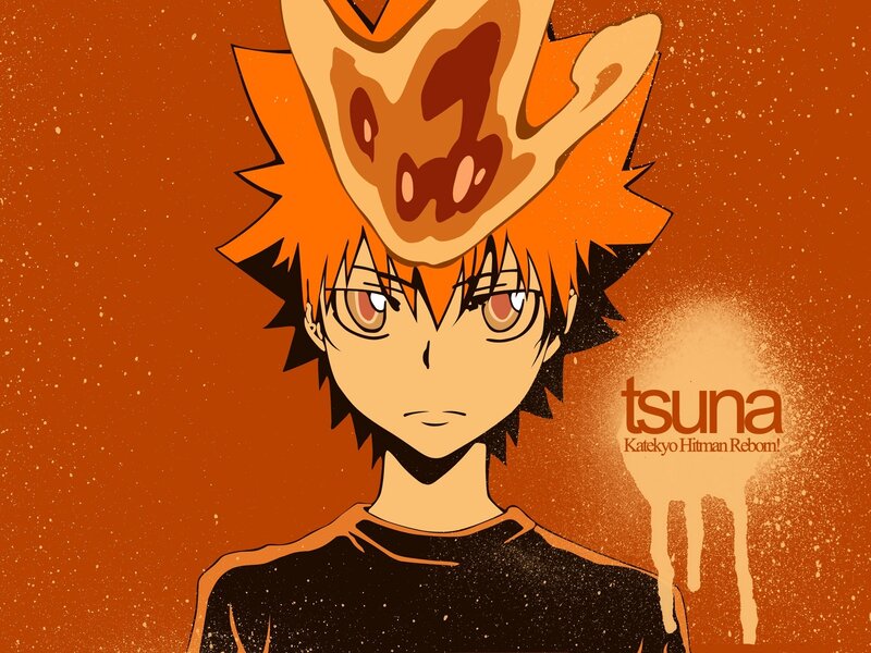 Anime Character with Orange Hair — Dramatic, Spiky Hair