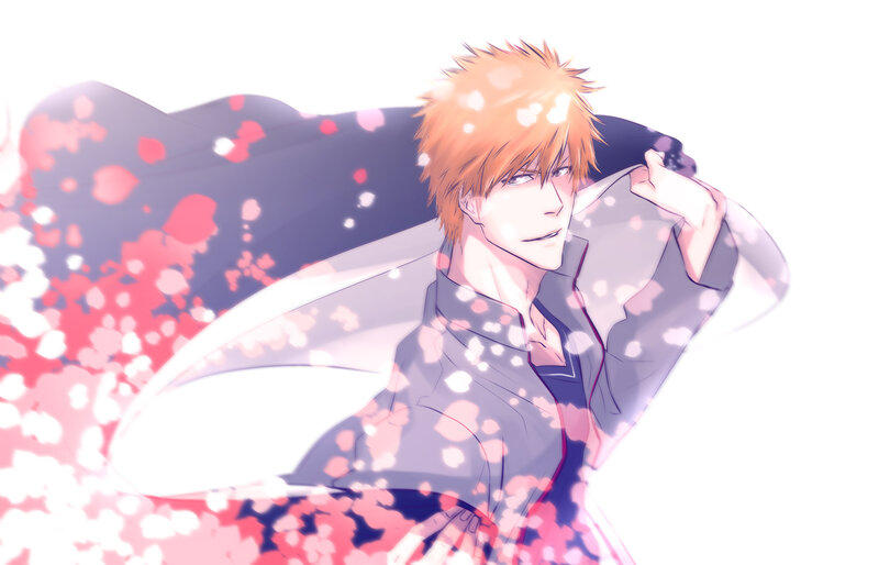 Anime Character with Orange Hair — Dramatic, Spring