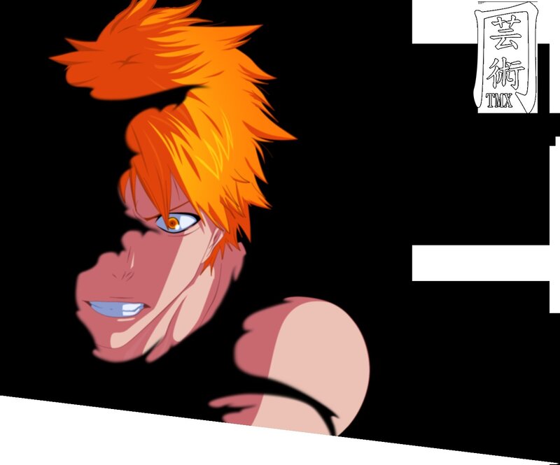 Anime Character with Orange Hair — Intense