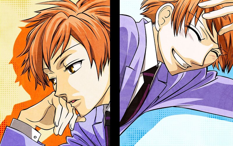 Anime Character with Orange Hair — Purple