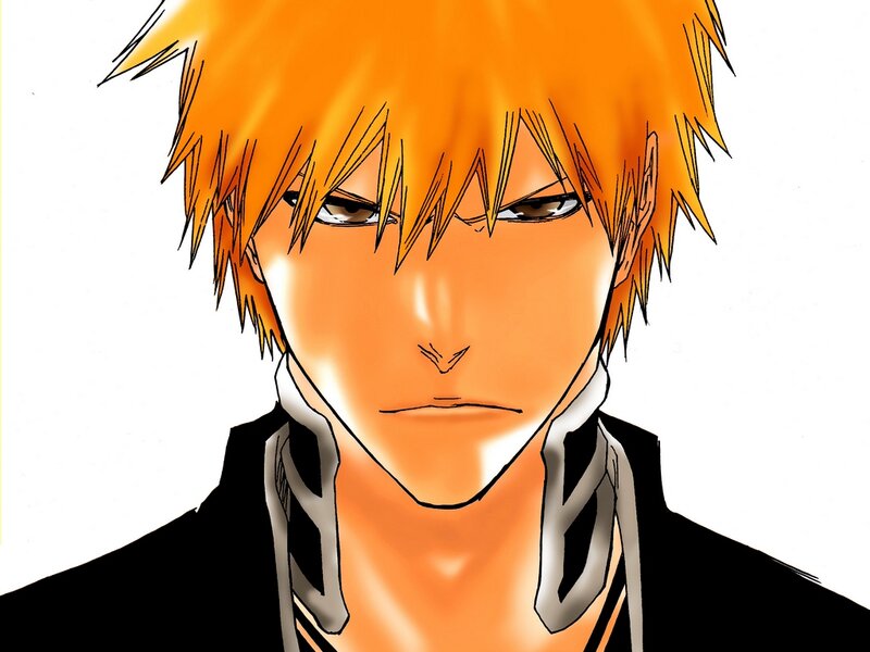 Anime Character with Orange Hair — Serious