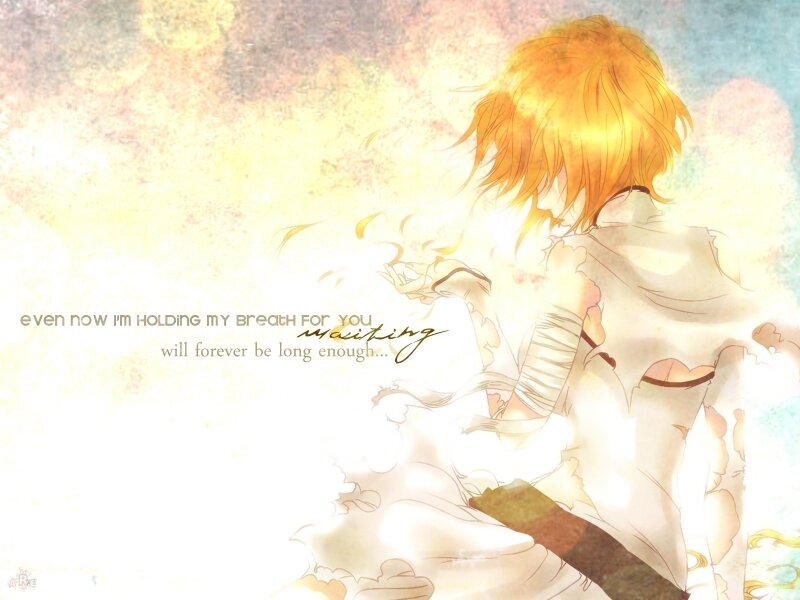 Anime Character with Orange Hair — Yellow