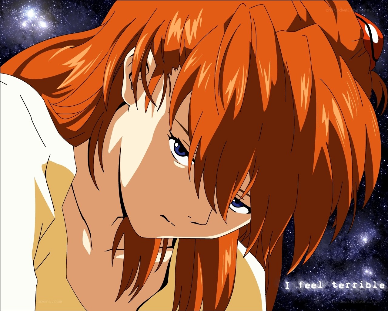 anime character with orange hair