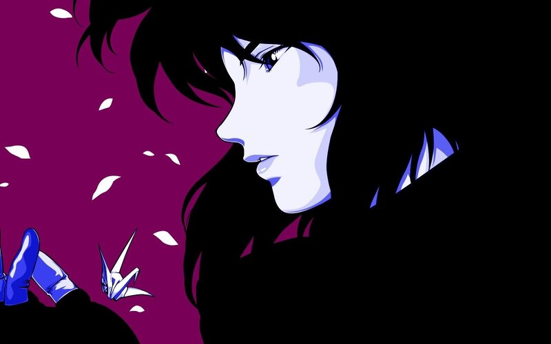 anime character with origami crane