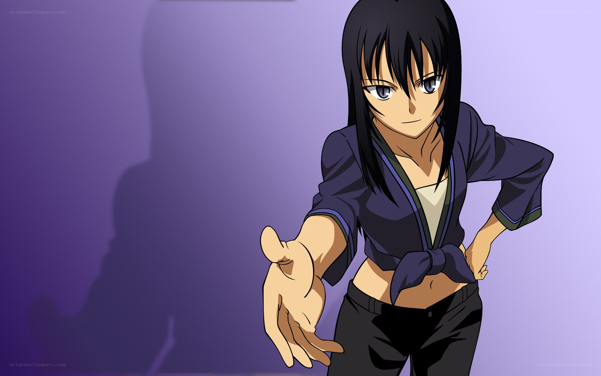 anime character with outstretched hand