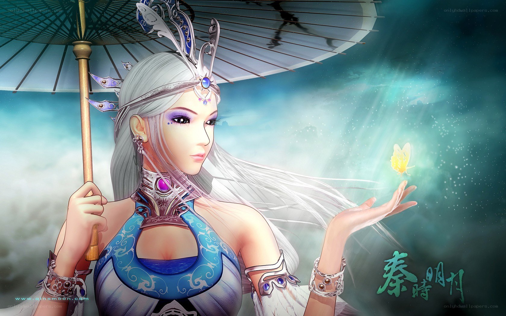 anime character with parasol