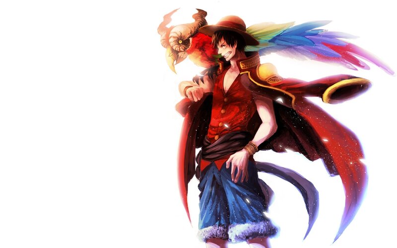 Anime Character with Parrot