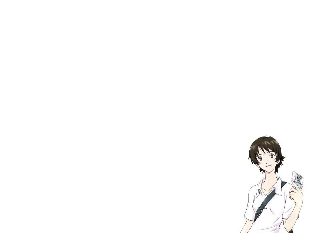 anime character with phone