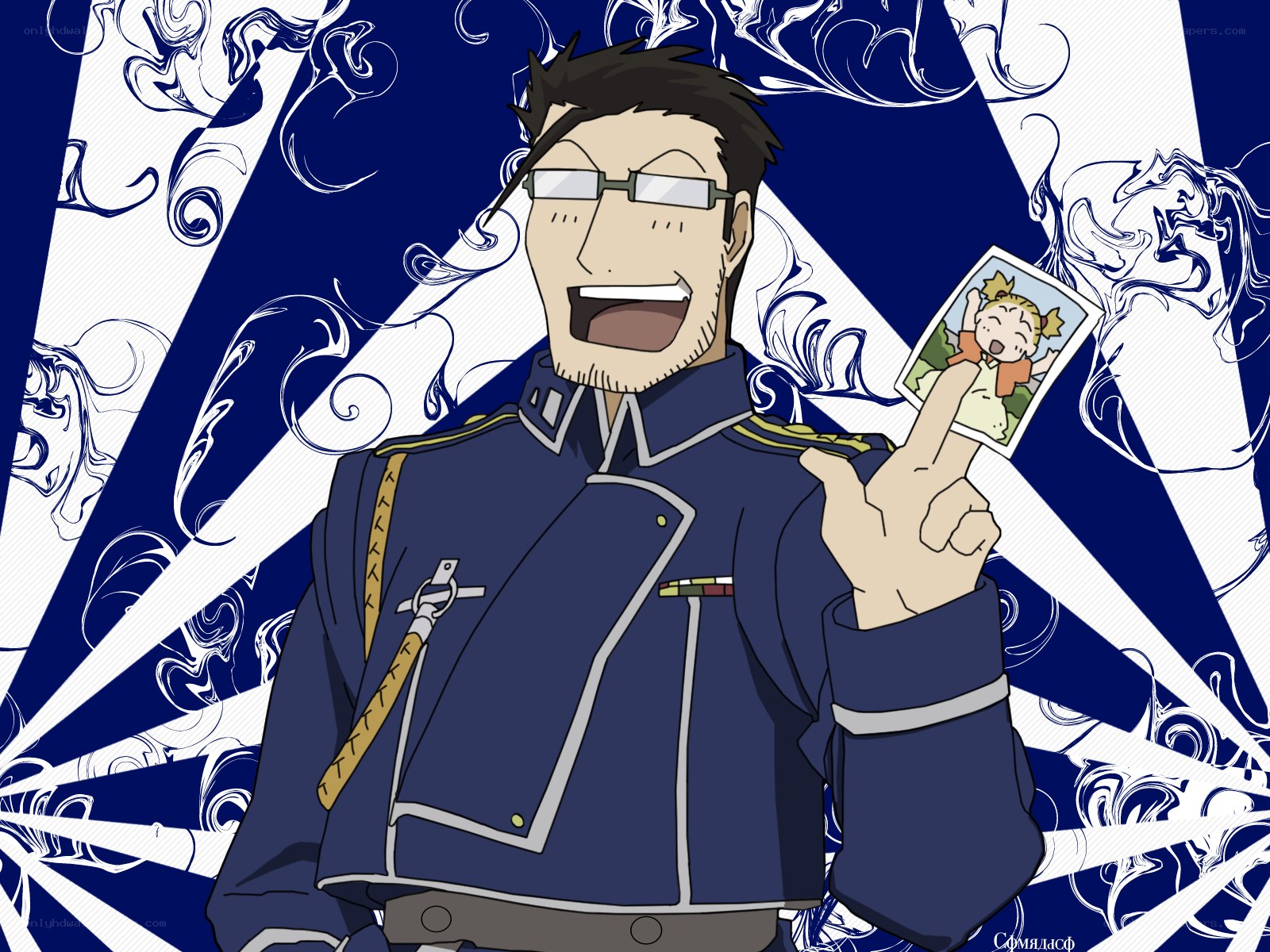 anime character with photo