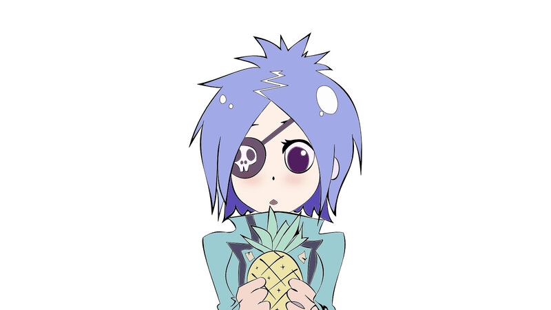 anime character with pineapple