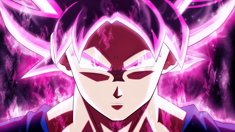 Anime Character with Pink Aura